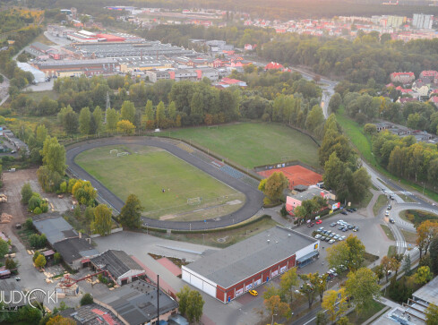 Jest wstępna koncepcja stadionu przy Okrzei - grafika