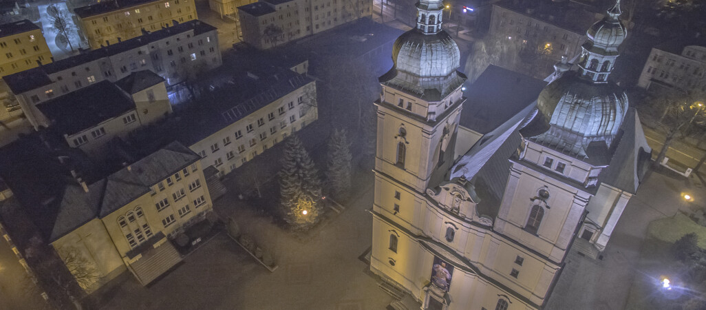 W obiektywie: Nocna Piła z lotu ptaka
