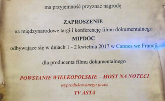 Film TV ASTA będzie emitowany w Cannes!