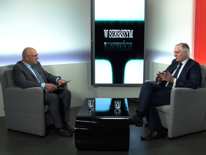 Jarosław Gowin "W szerszym kontekście" - grafika