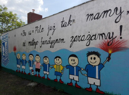 Fanatyzmem zarażamy? Mural dla dzieci - grafika