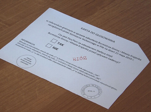 Referendum w Krajence. Czy odwołają burmistrza? - grafika