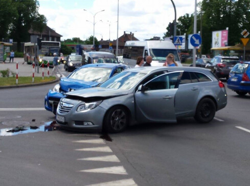 Kolizja pod dworcem PKP w Pile - grafika