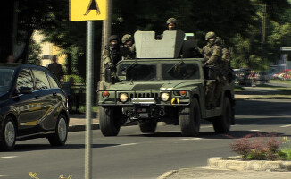 Atak szaleńca na starostwo powiatowe w Pile