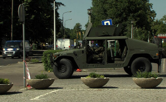 Atak szaleńca na starostwo powiatowe w Pile