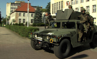 Atak szaleńca na starostwo powiatowe w Pile