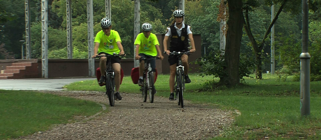 Rowerowy Patrol Ratowniczy na pilskich ulicach