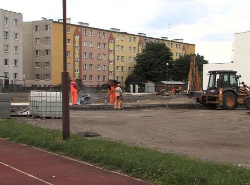 Trwa budowa raju dla młodych rowerzystów w Złotowie - grafika