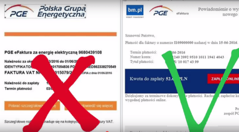 Uwaga na fałszywe rachunki za prąd - grafika