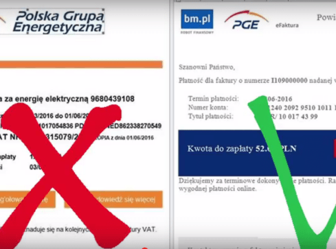 Uwaga na fałszywe rachunki za prąd - grafika