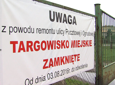 Targowisko w Czarnkowie zamknięte na czas remontów - grafika