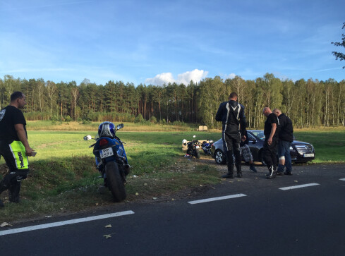 Motocykle zderzyły się w Krępsku - grafika