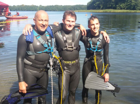 Strażak z Piły wicemistrzem Polski w płetwonurkowaniu - grafika