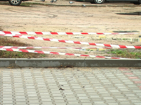 Konflikt o miedzę i bałagan w centrum Piły - grafika