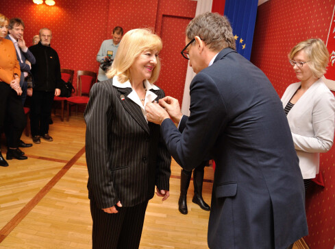 Zasłużona opozycjonistka odznaczona - grafika