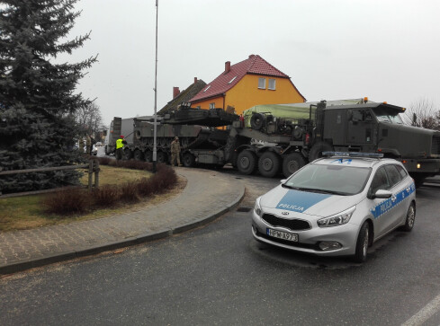 Amerykański czołg uczestniczył w kolizji - grafika
