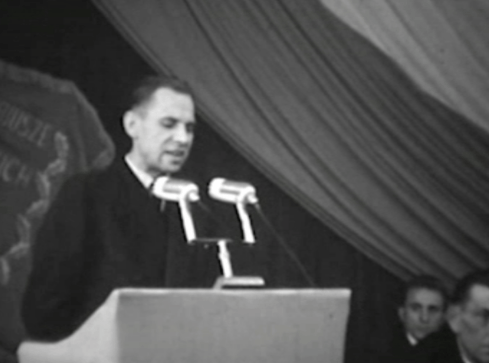 Stara Piła na archiwalnych zdjęciach - zjazd PZPR - grafika