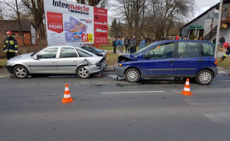 Wypadek na rondzie pod Molino w Pile
