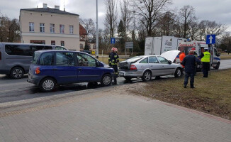 Wypadek na rondzie pod Molino w Pile