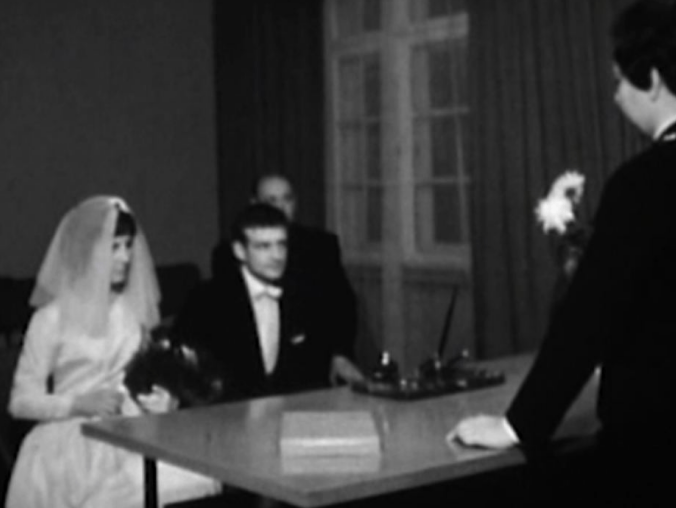 Stara Piła na archiwalnych zdjęciach - ślub - grafika