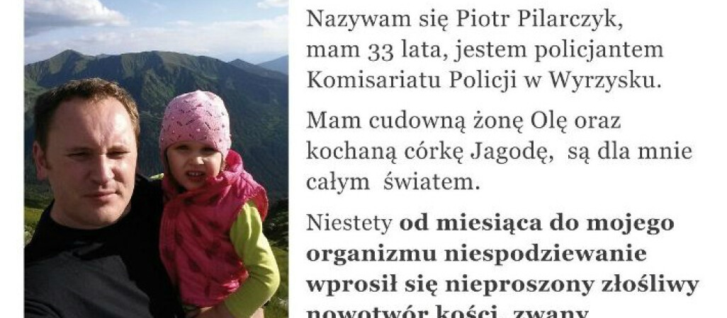 Policjant z Wyrzyska walczy o swoje życie