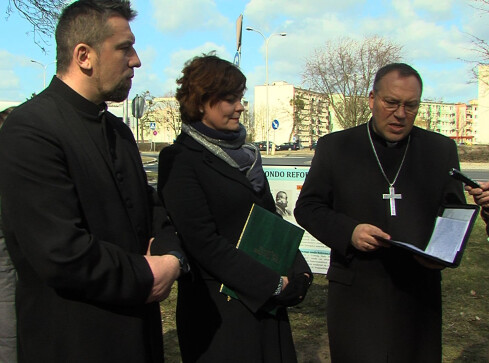 Rondo Reformacji na Górnym w Pile - grafika