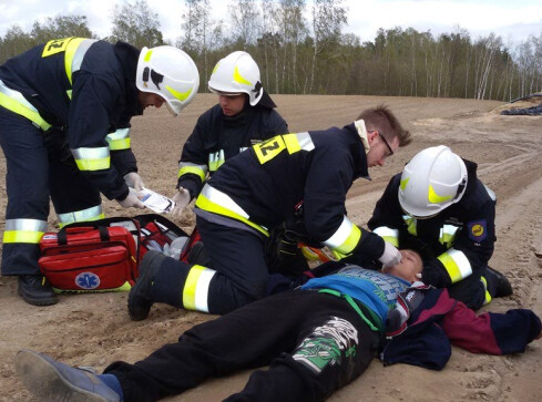 Strażacy znów ćwiczyli w gminie Łobżenica - grafika