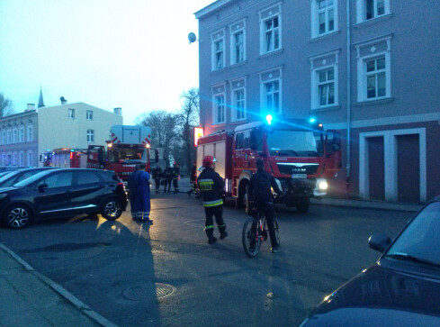 Ewakuowano ponad 10 osób - grafika