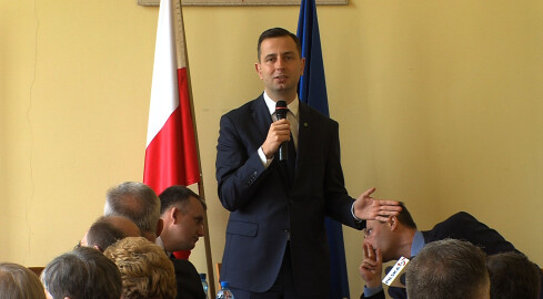 Prezes PSL Władysław Kosiniak-Kamysz w Złotowie - grafika