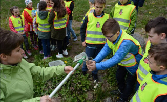 Uczniowie z klasy patronackiej Gwdy na wycieczce