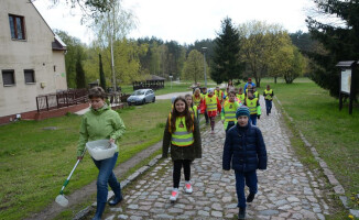 Uczniowie z klasy patronackiej Gwdy na wycieczce