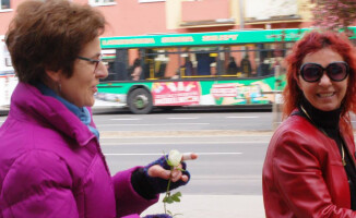 KOD rozdawał "symbol nienawiści i głupoty"