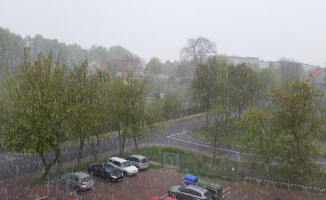Śnieżyca w Pile. Wyjątkowo zimny maj...