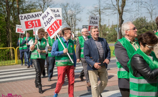 Samorządowcy blokowali krajówkę w Pile