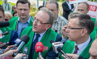 Samorządowcy blokowali krajówkę w Pile