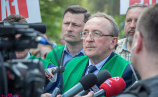 Samorządowcy blokowali krajówkę w Pile