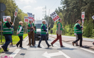 Samorządowcy blokowali krajówkę w Pile