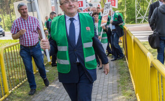 Samorządowcy blokowali krajówkę w Pile