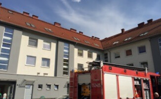 Pożar przy ul. Kadetów