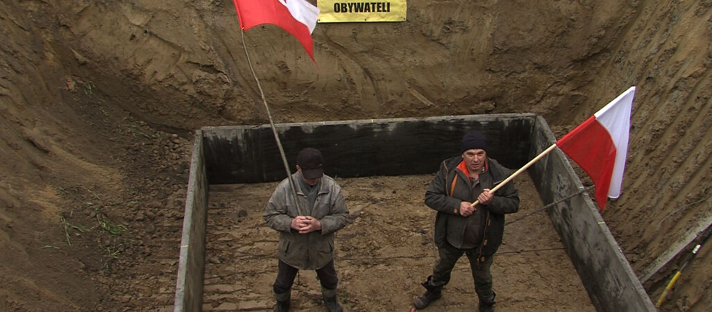 Sadownicy zablokowali budowę linii energetycznej