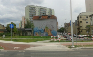 Nowy mural przy pilskim rondzie znów zachwyca