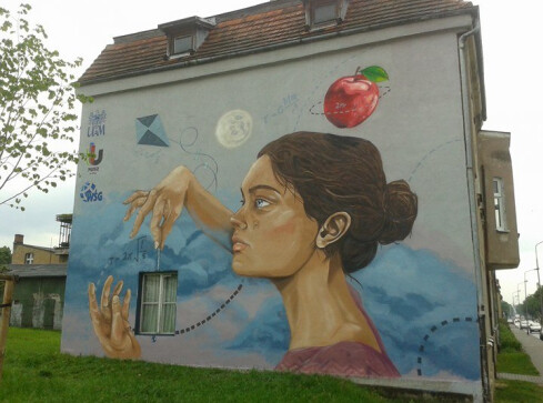 Nowy mural przy pilskim rondzie znów zachwyca - grafika