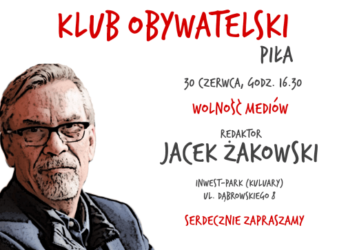 Jacek Żakowski o wolności mediów w Pile - grafika