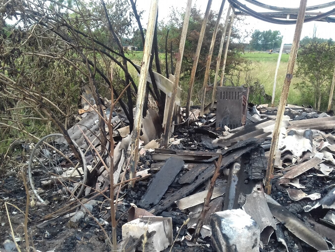 Śmiertelny pożar w Stobnie - grafika