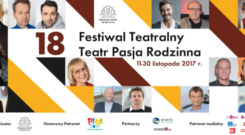 18 Festiwal Teatralny – „Teatr pasja rodzinna” - grafika