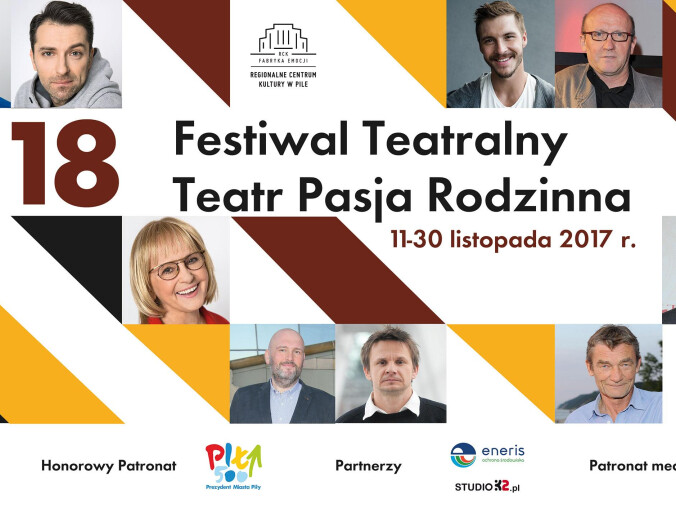 18 Festiwal Teatralny – „Teatr pasja rodzinna” - grafika