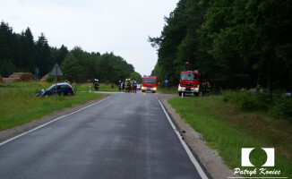 Kolizja na trasie Kujan - Więcbork