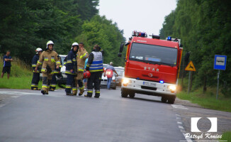 Kolizja na trasie Kujan - Więcbork