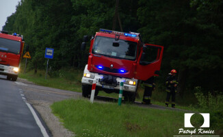 Kolizja na trasie Kujan - Więcbork