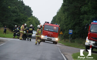 Kolizja na trasie Kujan - Więcbork
